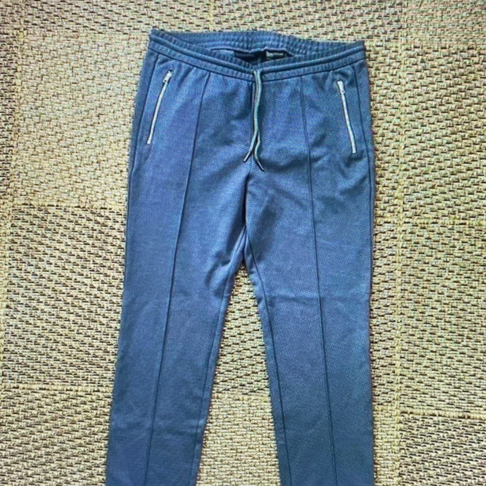 H&M Dark Blue Joggers with Metallic Zippers